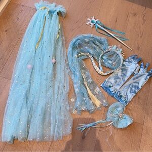 Blue Princess Hair Accessory Set Elsa